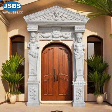 White Marble Man Door Surround, JS-D005